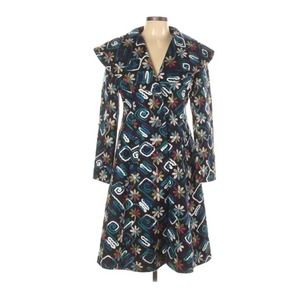 Sundance Biancabella Floral Appliqué Wool coat